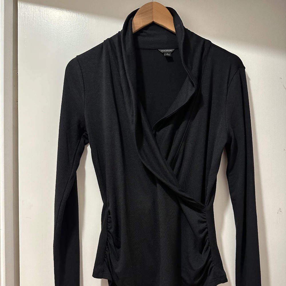 Shawl Collar Wrap Top
